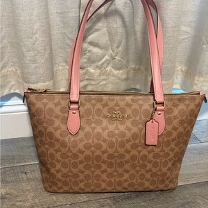 Coach Gallery Tote Petal Pink